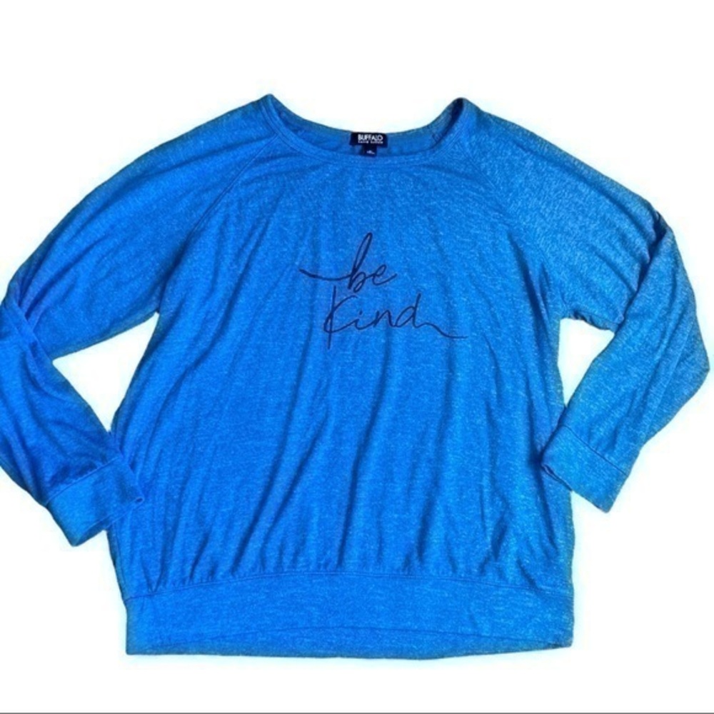 Buffalo David Bitton size XL blue long sleeve flowing comfortable top Be Kind
